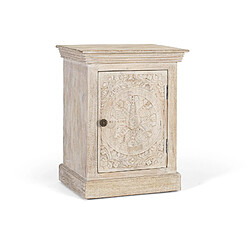 GINER Y COLOMER Petite Table En Bois De Manguier Finition Sable