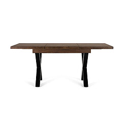 Giner y colomer Table à manger extensible bois et métal - Marron