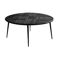 Giner y colomer Table basse ronde - Marron