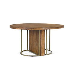 Giner y colomer Table à manger ronde - Brun