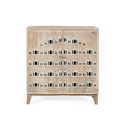 Giner y colomer Buffet en manguier sculpté - Blanc