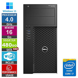 Dell Precision T3620 i7-6700 4GHz 16Go/480Go SSD Wifi W11