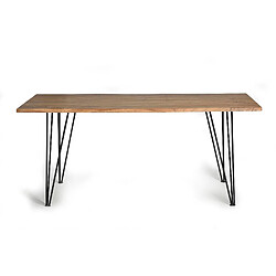 Giner y colomer Table à manger acacia 6 places - Brun