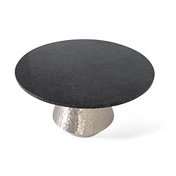 GINER Y COLOMER Table Basse Avec Plateau En Marbre Et Base En Aluminium Faite À La Main