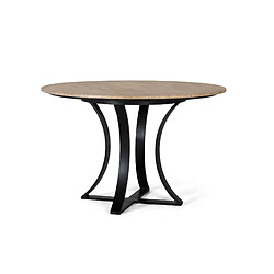 Giner y colomer Table à manger marbre travertin - Brun