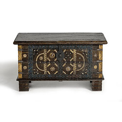 GINER Y COLOMER Coffre En Bois De Manguier Marron Foncé