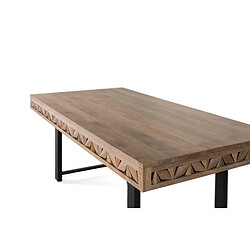Acheter Giner y colomer Table à manger rectangulaire bois de manguier - Brun