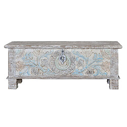 GINER Y COLOMER Coffre En Bois De Manguier Aux Couleurs Pastel