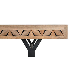 Avis Giner y colomer Table à manger rectangulaire bois de manguier - Brun