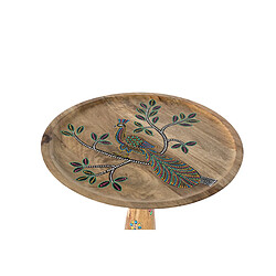 Giner y colomer Table d'appoint ronde en manguier - Multicolore
