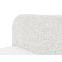 Avis Bestmobilier Orane - lit coffre - 160x200 cm - en tissu bouclette