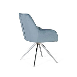 Acheter Giner y colomer lot de 2 fauteuils velours - Bleu