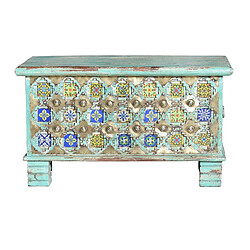 Giner y colomer Coffre de rangement en bois de manguier - Vert