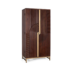 GINER Y COLOMER Meuble Bar En Bois Manguier Et Métal