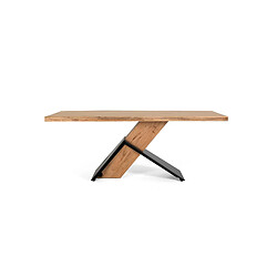 Giner y colomer Table à manger bois métal - Marron