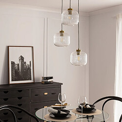 Ledkia Suspension Verre Tri Wilde Transparent