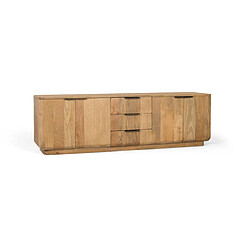 GINER Y COLOMER Buffet En Bois De Manguier De Couleur Naturelle Avec Coins Arrondis