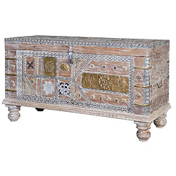 Giner y colomer Coffre en manguier - Blanc