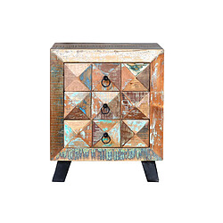 Giner y colomer Table basse bois recyclé - Multicolore