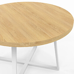 Idmarket TAM SELMA BOIS/BLANC 110CM pas cher