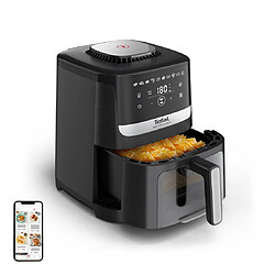 Friteuse Tefal Easy Fry Silence EY5568E0, 5 L, autonome, en acier inoxydable noir