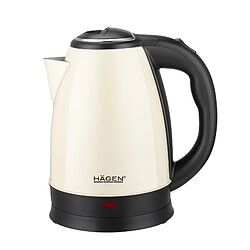 Bouilloire électrique 1.8L inox sans fil Crème Hagen HA5525-CRM