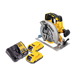 DeWalt DCS 570 D1 Scie circulaire sans fil 184mm 18V Brushless + 2x Batteries 2,0Ah + Chargeur