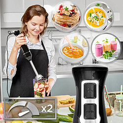 Acheter Duronic HB35 BUNDLE Mixeur plongeant à main 350W avec Presse-Purée Hachoir Fouet Spiraliseur | 2 Réglages de Vitesses | 2 lames et axe en inox | Idéal pour Soupe Pâtisserie Smoothie Purée Fruits Légumes