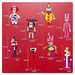 Avis MOC The Amazing Digital Circus 8-en-1 Blocs de Construction Anime 442 Pièces Jouet Cartoon pour Enfants ABS Écologique