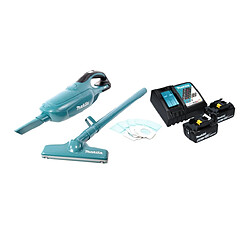 Makita DCL 182 RG Aspirateur sans fil 18 V + 2x batterie 6,0 Ah + chargeur