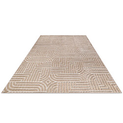 ICONIK INTERIOR Grand Tapis Design Contemporain et Moderne - Beige (160x230 cm) - Rococo Beige