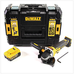 DeWalt DCG 406 18 V 125 mm Brushless Meuleuse d'angle sans fil + 1x Batterie 4 Ah + Coffret de transport TStak - sans Chargeur
