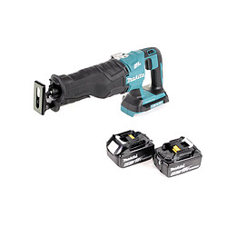 Makita DJR 360 G Scie à sabre sans fil 36V ( 2x18V ) Brushless + 2x 6,0 Ah batterie - sans chargeur