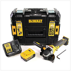 DeWalt DCG 406 M1 18 V 125 mm Brushless Meuleuse d'angles sans fil + 1x Batterie 4 Ah + Chargeur + Coffret de transport TStak