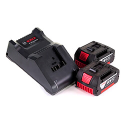 Bosch Kit de démarrage 18V batteries et chargeur - 2x 3,0 Ah