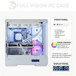 Avis Sedatech PC Gamer XL White Edition • AMD Ryzen 7 7700X • RX 9070 XT • 32Go DDR5 • 2To SSD M.2 • Windows 11