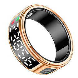 Avizar Bague Connectée Diana avec Écrin Cristallin Suivi Santé Écran LED taille S Dorée