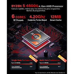 GREED - V2 Basic - PC / Ordinateur - Ryzen 5 4600G - 8GO RAM - 256GO SSD - DVD+RW - W11 Pro