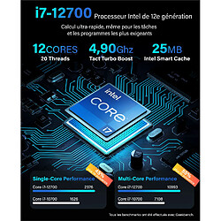 GREED - V2 Ultra - PC / Ordinateur - i7 12700 - 16GO RAM - 1TO SSD - 1TO HDD - W11 Pro