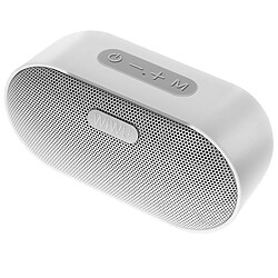 wiwu Enceinte Bluetooth Autonomie 6h Étanche IPX6 Compacte avec Dragonne Blanc