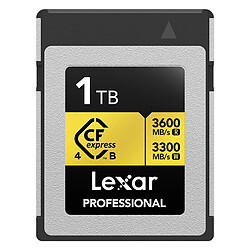 LEXAR Carte CFexpress PRO Type B GOLD 4.0 series 1TB - R3600/W3300MB/s