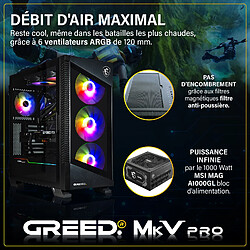 GREED - MK5 Pro - Gaming PC / Ordinateur - AMD Ryzen 7 7800X3D - NVIDIA RTX 5080 - 32GO DDR5 - 2TO SSD - Watercool - Win11 Pro