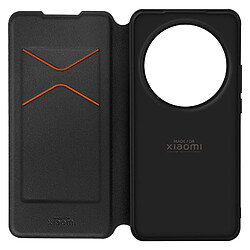 Xfm Étui pour Xiaomi 15 Ultra Clapet Porte-cartes avec Dragonne Noir