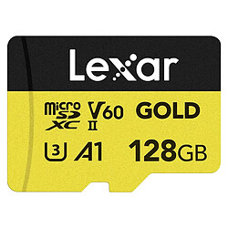 LEXAR Carte microSDXC Gold Series UHS-II 128GB V60