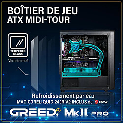 GREED - MK2 Pro - Gaming PC / Ordinateur - AMD Ryzen 7 5700X - NVIDIA RTX 5070 - 32GO RAM - 1TO SSD - Watercool - Win11 Pro