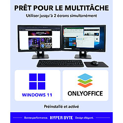 Acheter HYPER BYTE - Office PC / Ordinateur - AMD PRO 300GE - 16GO RAM - 512GO SSD - WLAN - W11 Pr