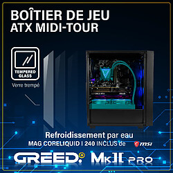 GREED - MK2 Pro - Gaming PC / Ordinateur - Intel Core i7 12700F - NVIDIA RTX 5070 - 32GO RAM - 1TO SSD - Watercool - Win11 Pro
