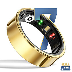 Avis Avizar Bague Connectée Bluetooth Suivi santé Multisports Étanche Taille 60 Dorée