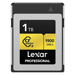 LEXAR Carte CFexpress PRO Type B Gold series 1TB - R1900/W1500MB/s