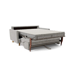 Avis Divani.store Francy Canapé lit avec têtières réglables 180 cm (mat. 140x197) Gris